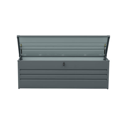 260 Gallon Metal Outdoor Deck Box Waterproof