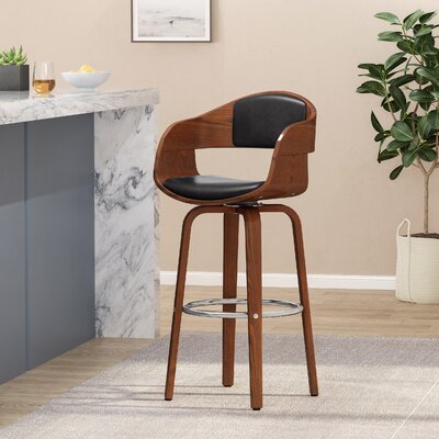 Corrigan Studio® Swivel 30.25'' Bar Stool & Reviews | Wayfair