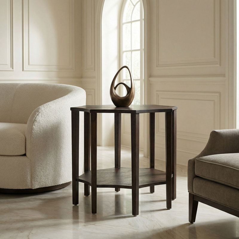 Table de bout Ariana, Noyer ébène