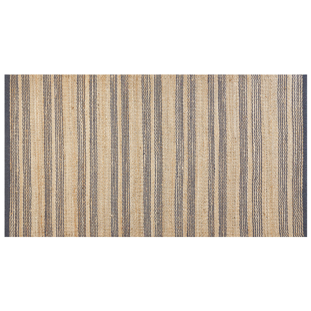 Handgefertigter Teppich Woodworth in Beige/Grau