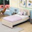 Lit rembourré Teddy avec lit gigogne et DEL-96832172-96832170