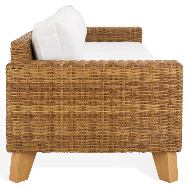 Margarita Wicker Patio Sofa, Natural