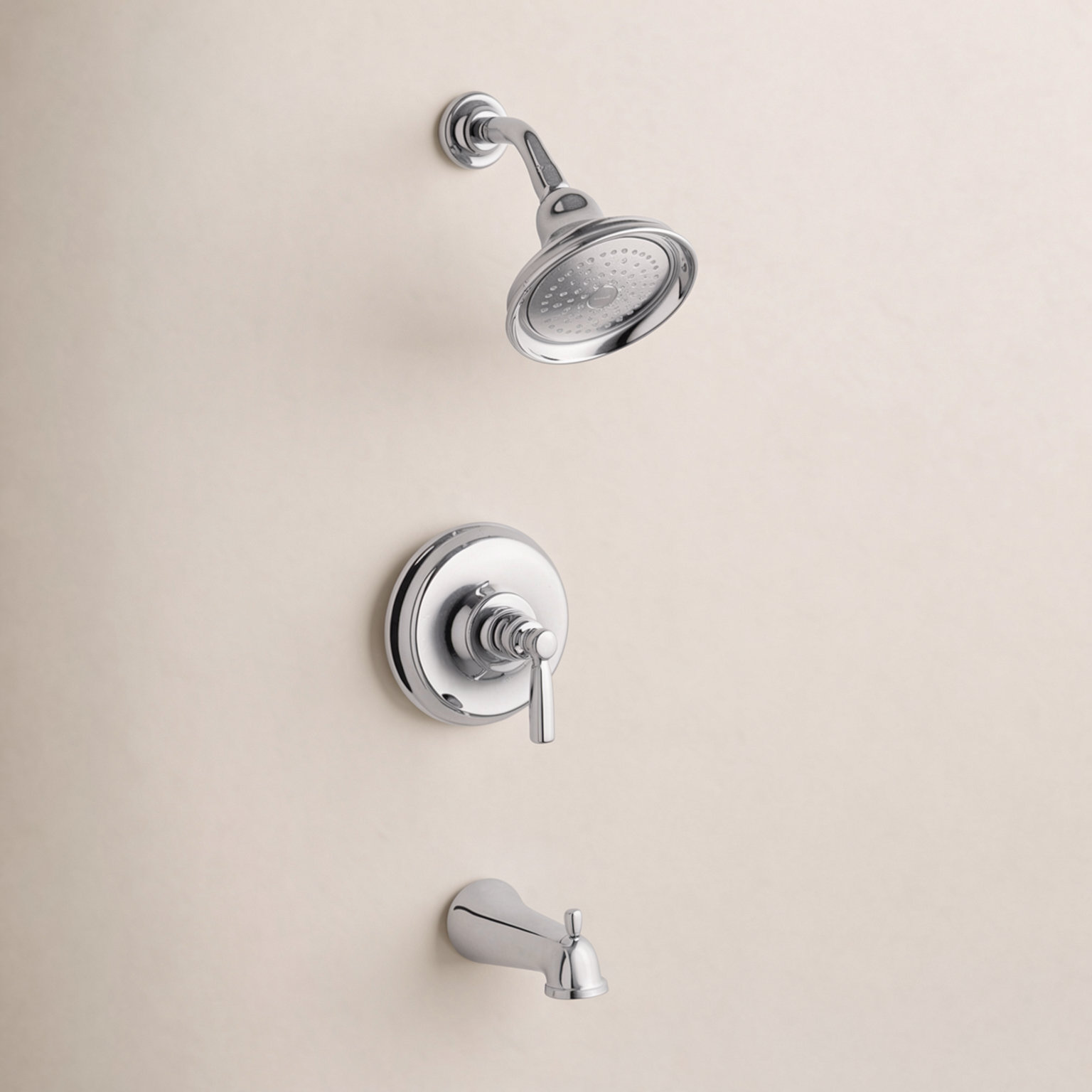 Bancroft Rite-Temp Bath and Shower Trim, Polished Chrome