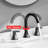 Black Bathroom Faucet 3 Hole