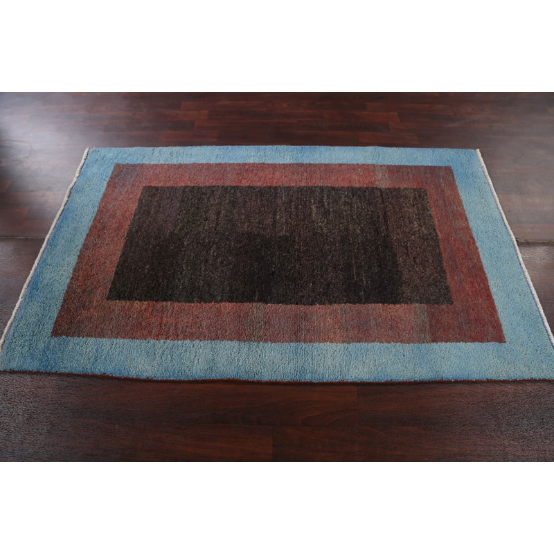 Tapis oriental Karensa Gabbeh Kashkoli noué à la main 4 x 6