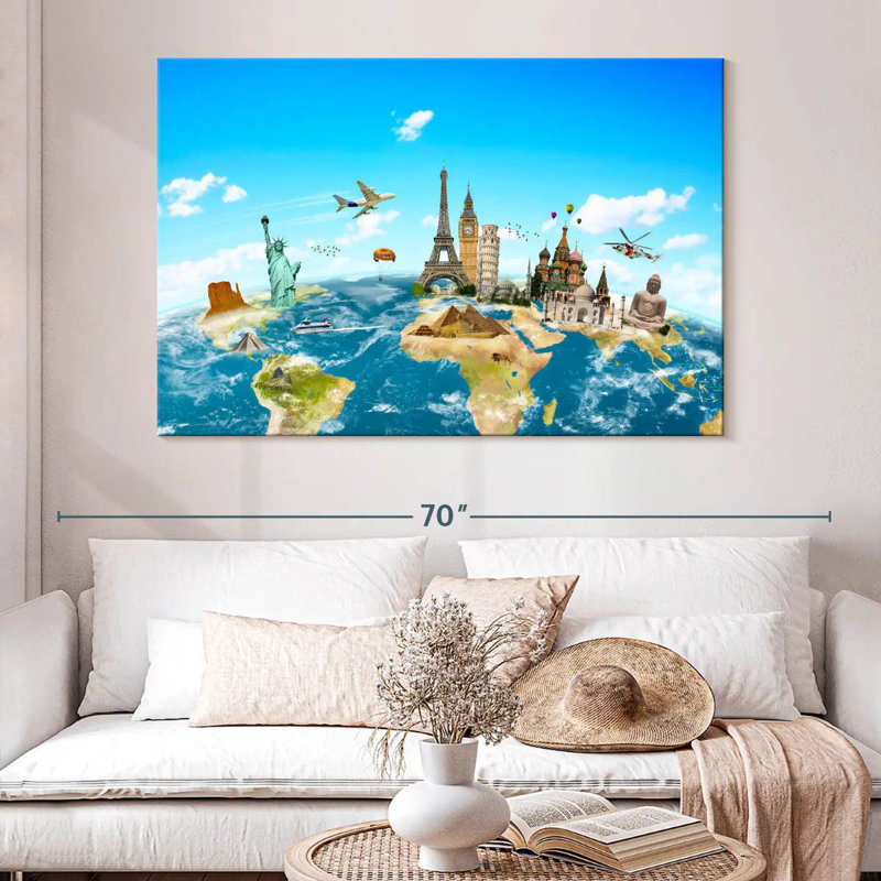 Senne Travel Monuments, 34" H x 51" W