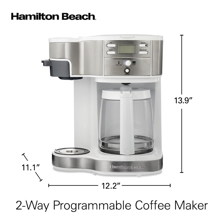 Hamilton Beach FlexBrew 2 Way Coffee Maker with 12-Cup Capacity