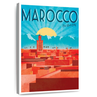 Affiche rétro de Marrakech