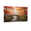 Paysage et nature arbres d'automne pont ruisseau feuilles couleurs scène naturelle-1233433964