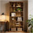 Storage Cabinet,Farmhouse Style Display Shelves,Spacious Bookshelf