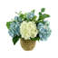 Hydrangeas Arranged in Straw Grass Pot