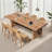 Modern Rectangular Solid Wood Dining Table-1176232834