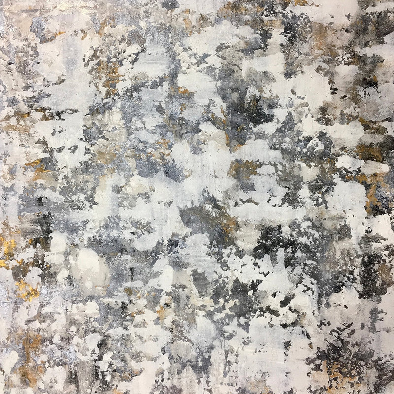 Freda Abstract Metallic Wallpaper Roll, Dark
