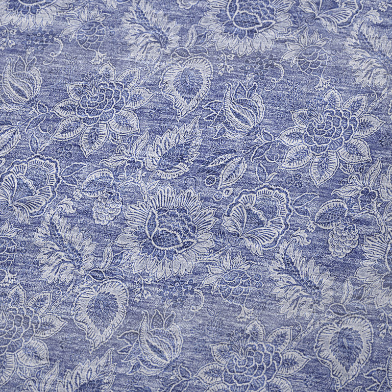 Jeté floral Sherpa ASB662 Addison, En jean
