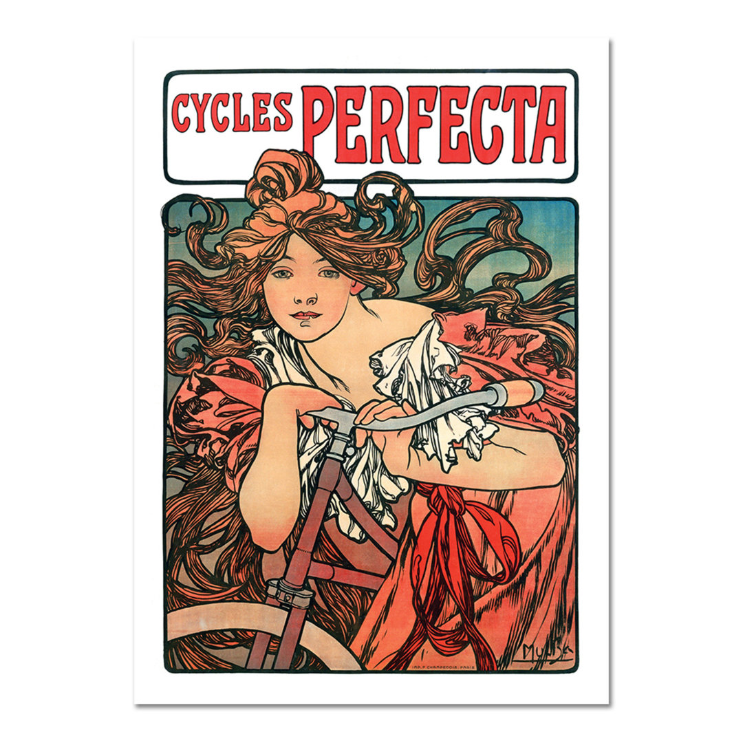 Leinwandbild Biciclette Perfecta von Alfons Mucha