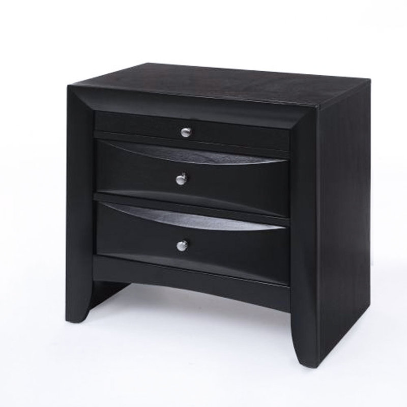 Houchins 2 - Drawer Nightstand, Black