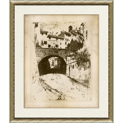 Archway Siena - Peinture encadrée sur papier