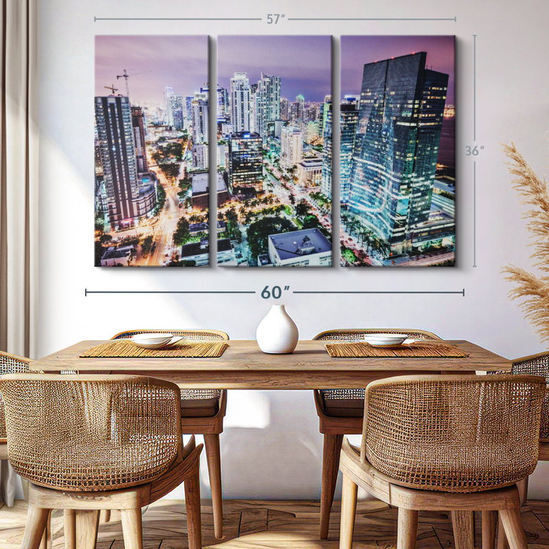 «Florida At Night» sur toile, H 36 po x l 57 po x P 1,25 po