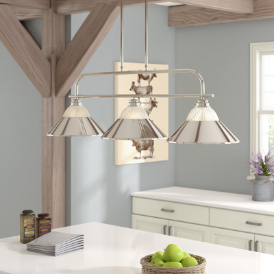 Luminaire suspendu linéaire à 3 lumières pour table de billard Jantz
