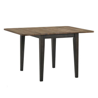 Rabee Drop Leaf Rubberwood Solid Wood Dining Table by Wildon Home
