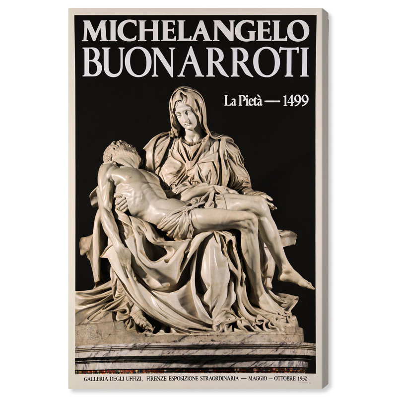 «Marble Lamentation Canvas Classic Art Posters» par Art Remedy, H 54 po x l 36 po, Toile tendue avec châssis