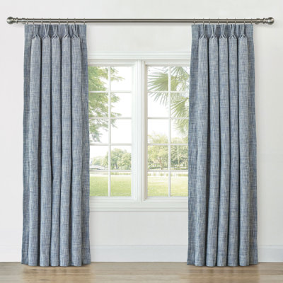 Cavill Textured Curtain Panel In Wheat
