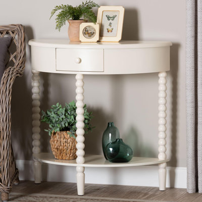 Console d'appoint demi-lune Baxton Studio Raynera