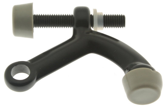 Solid Brass Hinge Pin Stop, Matte Black