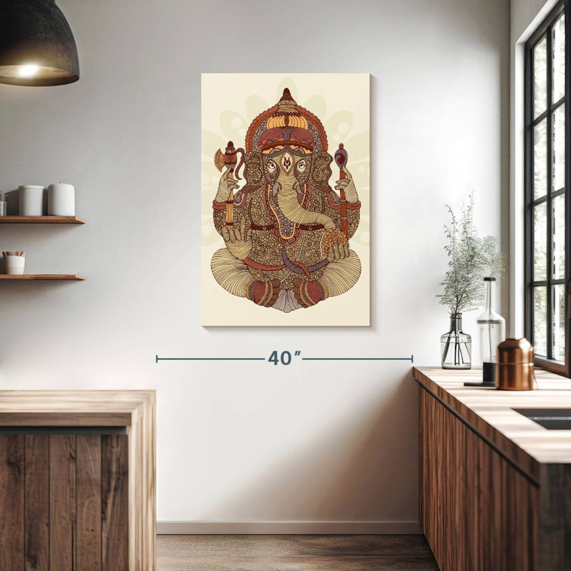 Adella Patterned Ganesha, 39" H x 26" W
