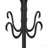 Coat Rack, Hall Tree, Free Standing, 8 Hooks, Entryway, 74"h, Bedroom, Black Metal, Transitional