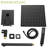 Dual Shower Head - 12 Inch Square, Matte Black, Arm Head, Square Shape, Wall Fixed-121245164