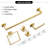Bathroom Towel Bar Set 5-Piece Stainless Steel Wall Mounted Hardware Kit Modern Square Design For Bathroom And Kitchen-113863073