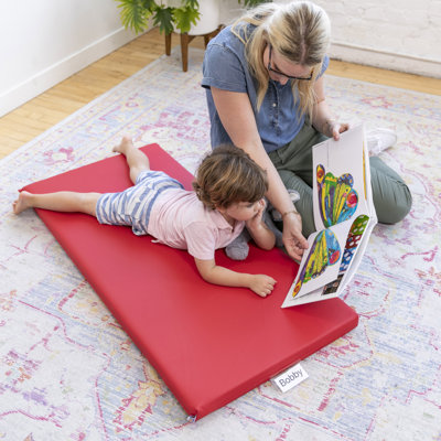 ECR4Kids SoftZone Rainbow Rest Mat, 2in, Sleeping Pad, Assorted, 5-Piece -  ELR-0573-AS