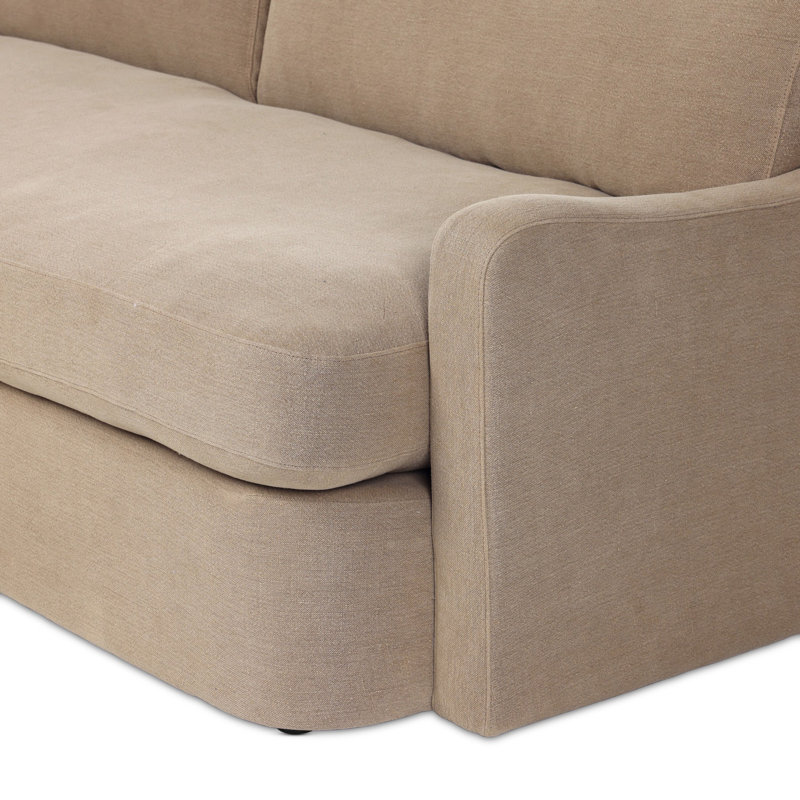 Aurelia 3-Piece Sectional, Broadway Canvas Linen