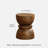 13.8" Solid Mango Wood End Table