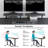 Height Adjustable Standing Desk With Monitor Stand and 2 Adjustable Monitor Shelves-240007710-239104378