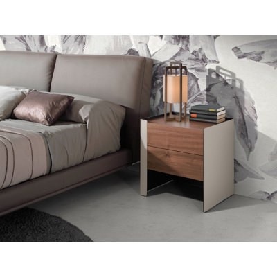 50cm W Manufactured Wood Bedside Table