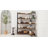 Bookshelf 5 Tiers , Corner Bookcase With Baffles, 70''x47''x44'' Large Industrial Wooden Bookcase With Metal Frame, L Shaped Bookshelf For Living Room, Home Office, Rustic Brown