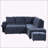 L-shaped Padded Modular Sofa with Storage Space-1036736731