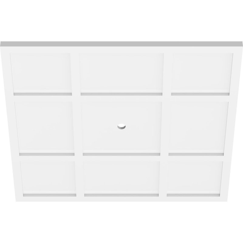 Médaillon de plafond contemporain en PVC de qualité architecturale 28 po x P 1 po x P 9 3/4 po x P 1 po