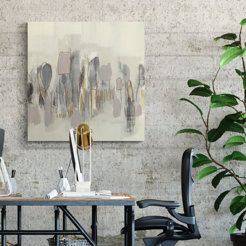 «Neutral Shapes I», reproduction sur toile tendue, H 16 po x l 16 po x P 1 po