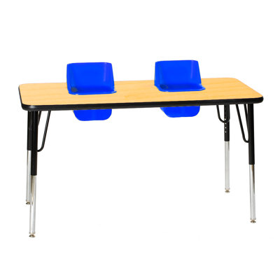 Laminate Adjustable Rectangle 2 Students Activity Table