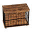 Grand mobilier pour cage de chien avec plateaux et roues-687584569-687584574