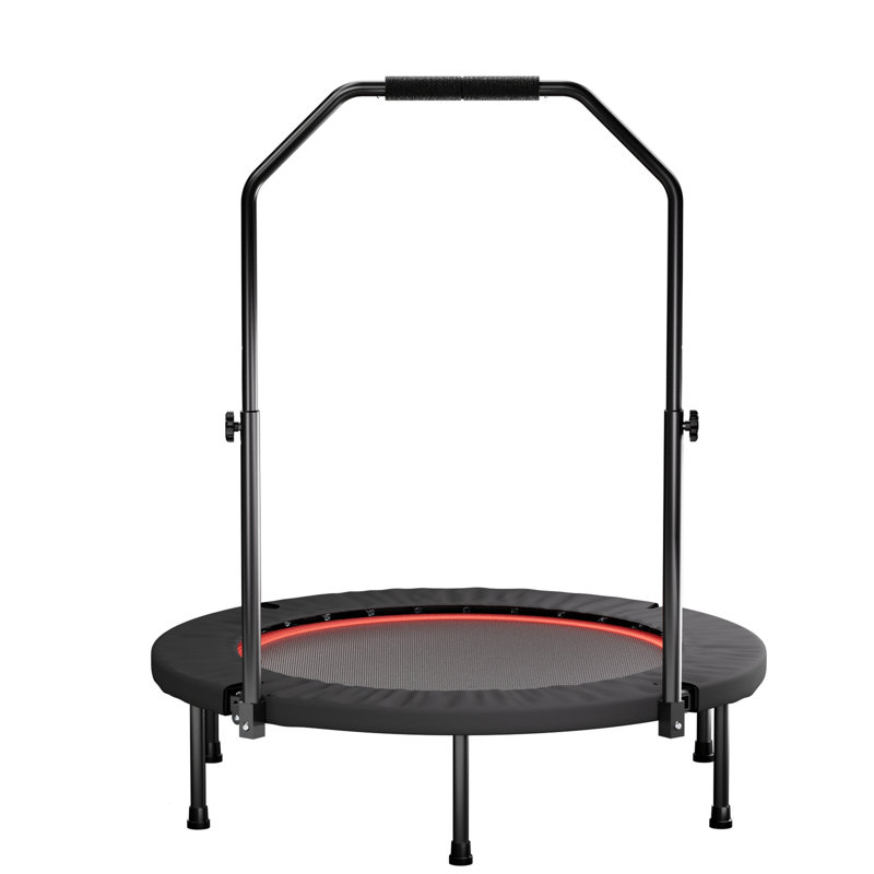 Trampoline pliable 40 pouces avec poignée - Standard - Ressort - Noir