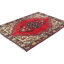 Tapis oriental rouge unique 4X5 One-of-a-Kind