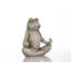 Statue grenouille assise en posture de lotus