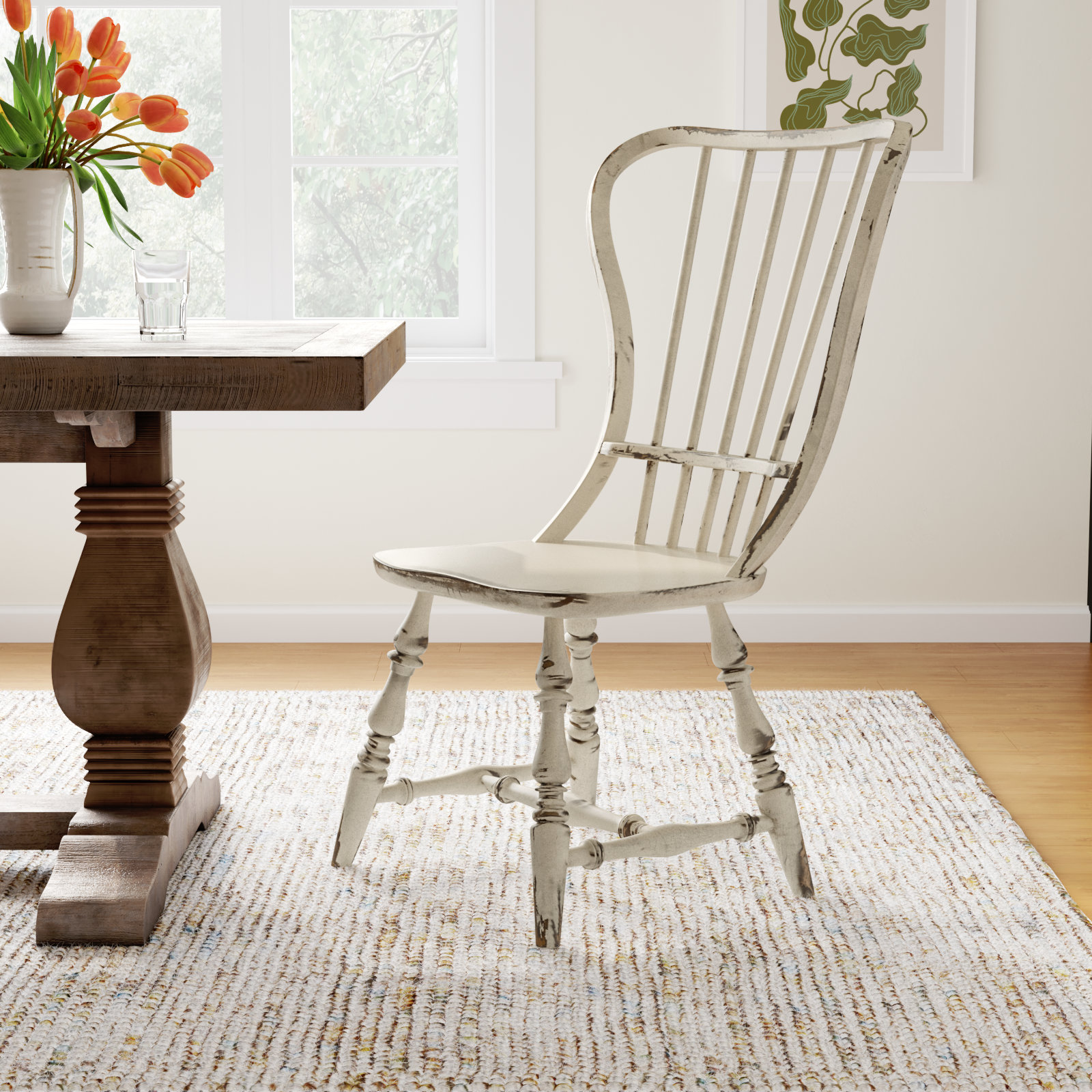 Sanctuary Dining Chair, Antique White