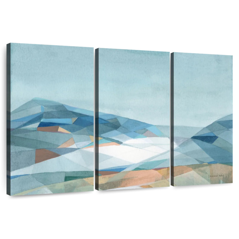 Avery Neutral Geometric Mountain, 36" H x 57" W