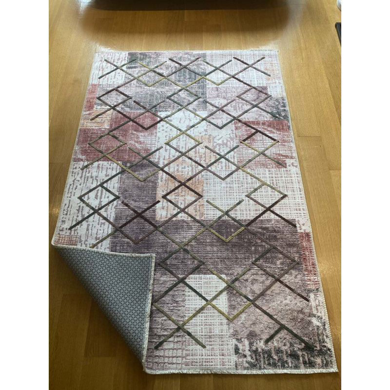 Tapis Lashia avec envers antidérapant, Rectangle 2 pi 7 po x 3 pi 11 po