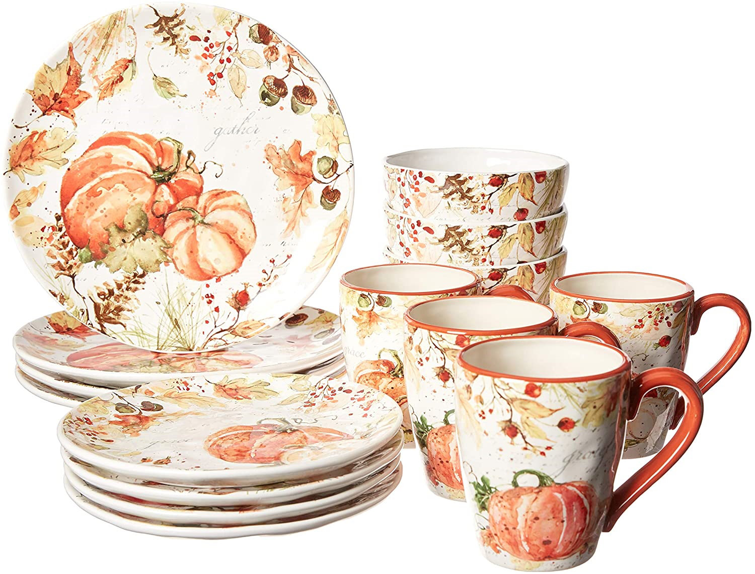 Certified International Harvest Splash 16pc Dinnerware Set & Reviews ...